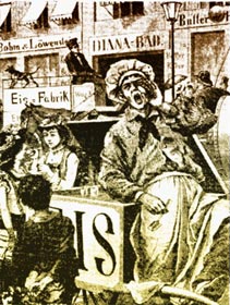 Eisverkäufer um 1890