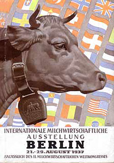 Anzeige zur internationalen Milchausstellung 1937 in Berlin